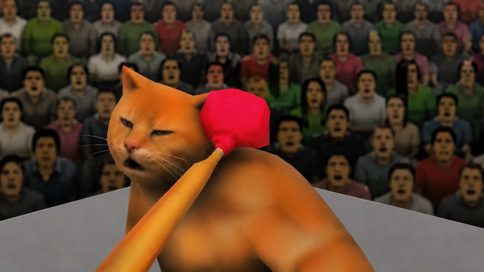 the cat slipping a punch the other way